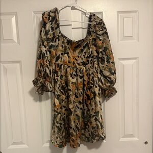 Abstract Print Women's Dress